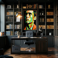 Geometric Portrait Poster PosterGoat