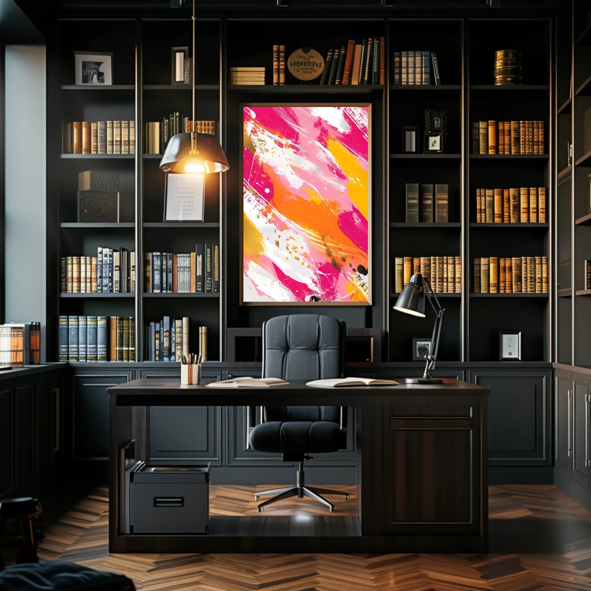 Vibrant Abstract Expressionist Art Print - Artistic Poster PosterGoat