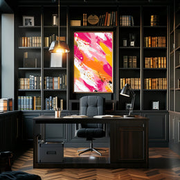 Vibrant Abstract Expressionist Art Print - Artistic Poster PosterGoat