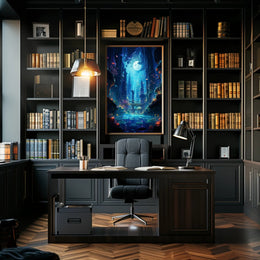 Enchanted Underwater Cityscape Poster