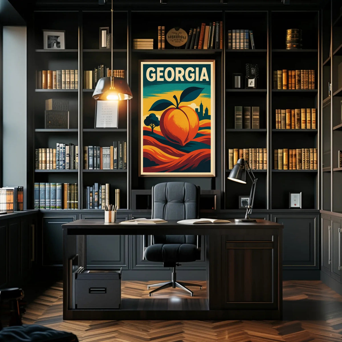 Georgia The Peach State Poster