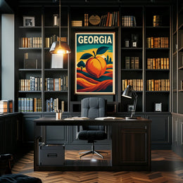 Georgia The Peach State Poster