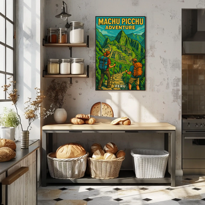 Machu Picchu Peru Hiking Adventure Travel Poster Poster