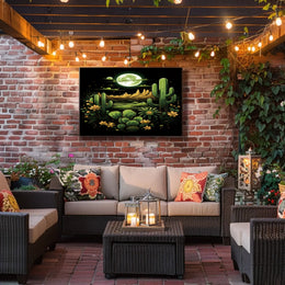 Desert Moonlit Landscape Poster