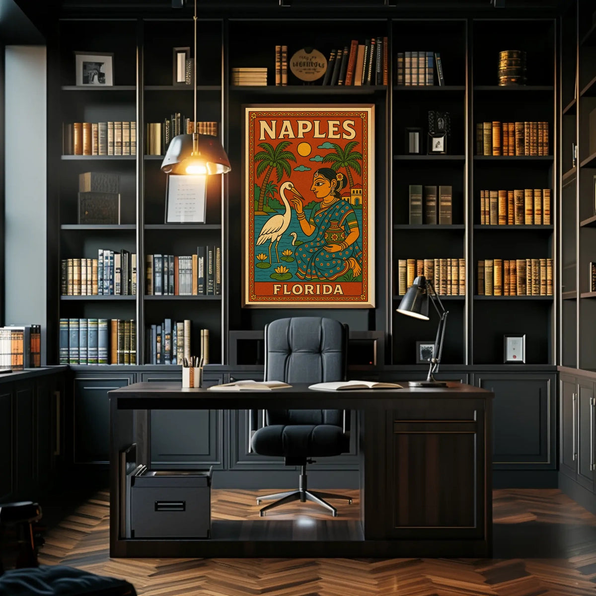 Naples Florida Cultural Fusion Poster Wall Art Print