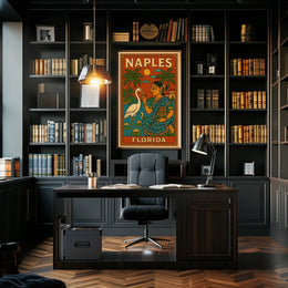 Naples Florida Cultural Fusion Poster Wall Art Print