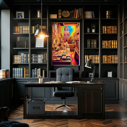 Retro Psychedelic Art Gallery Poster