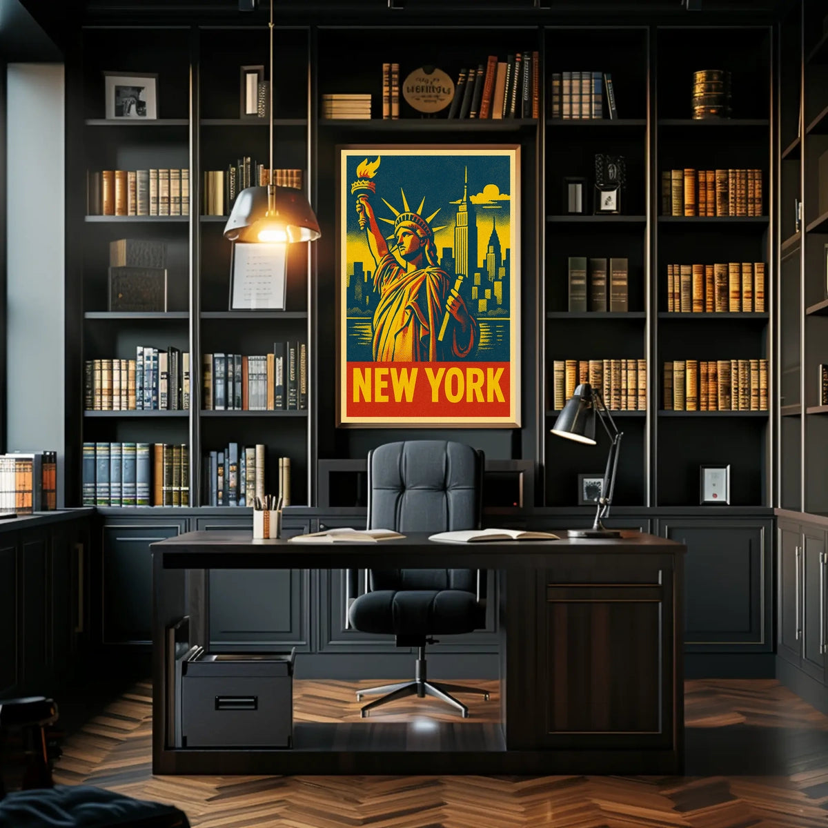 New York Iconic Skyline Poster