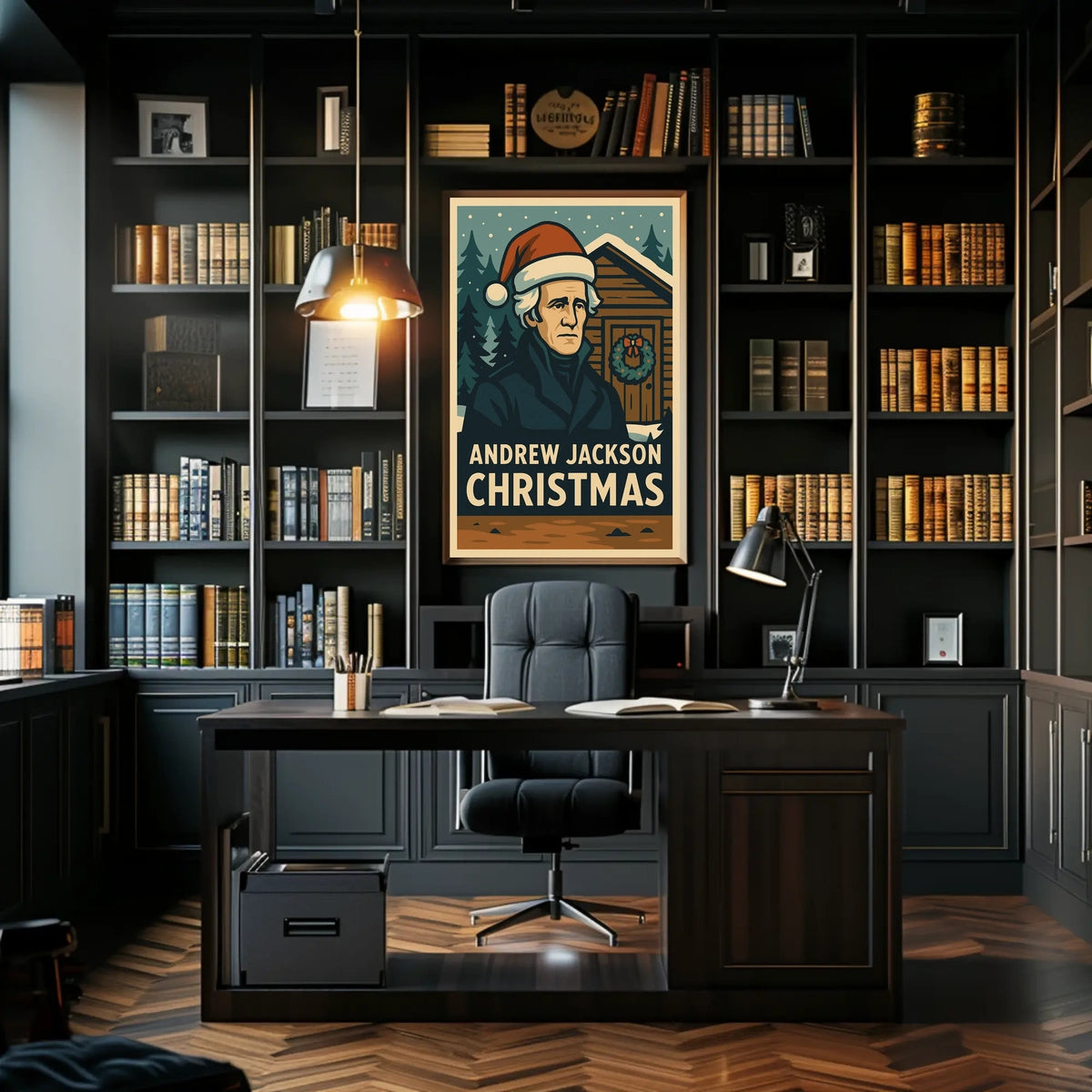 Andrew Jackson Christmas Poster