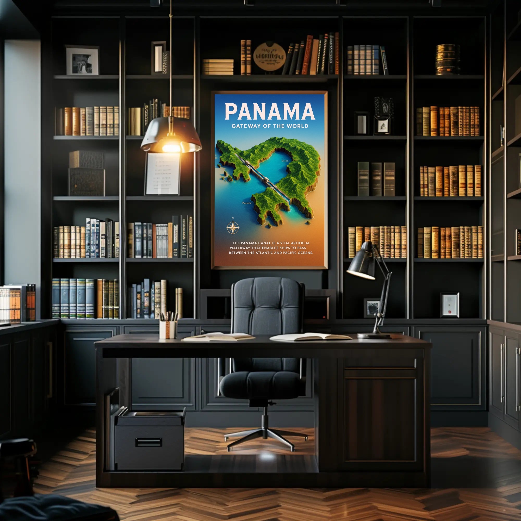 Panama Gateway of the World Poster PosterGoat