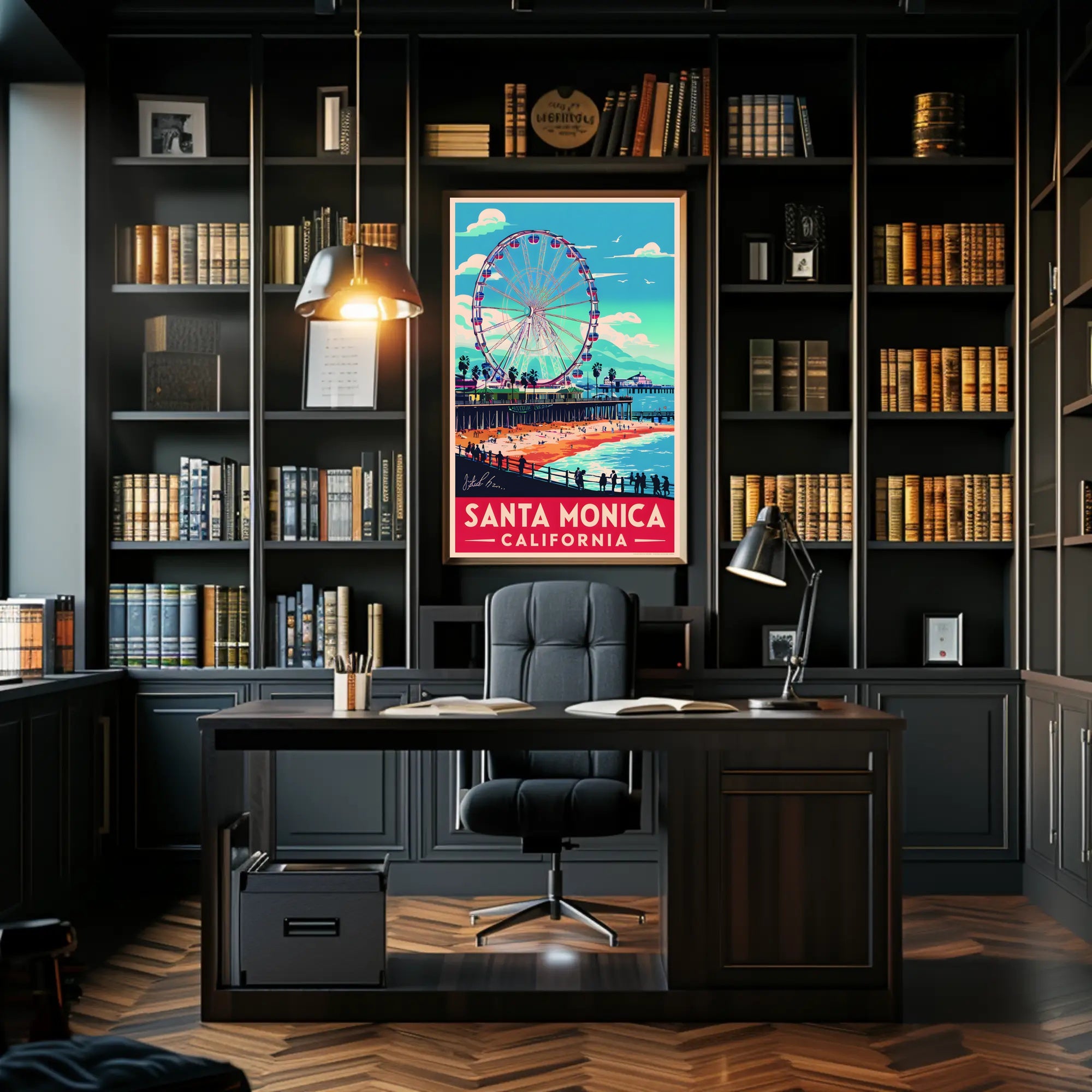 Santa Monica Beach Vibes Poster