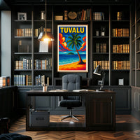 Tuvalu Tropical Paradise Poster