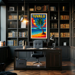 Tuvalu Tropical Paradise Poster