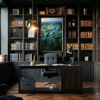 Serene River Landscape Poster