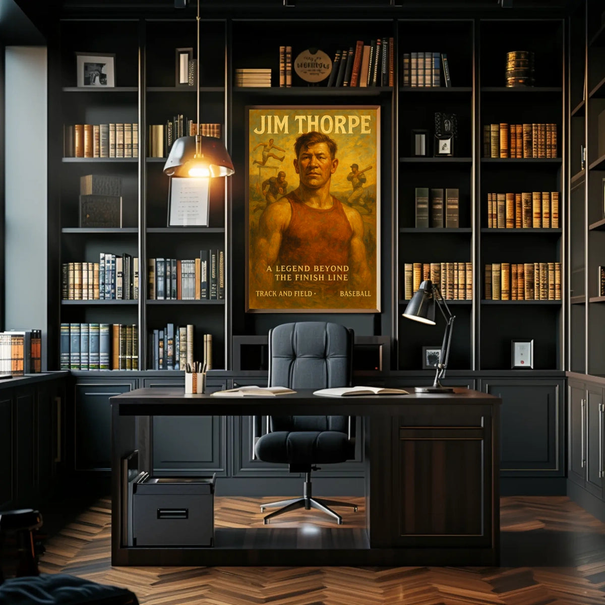 Legendary Athlete Triumph Jim Thorpe Poster