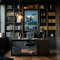 F/A-18 Hornet Athletic Poster