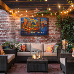 Baltimore Skyline Celebration Poster