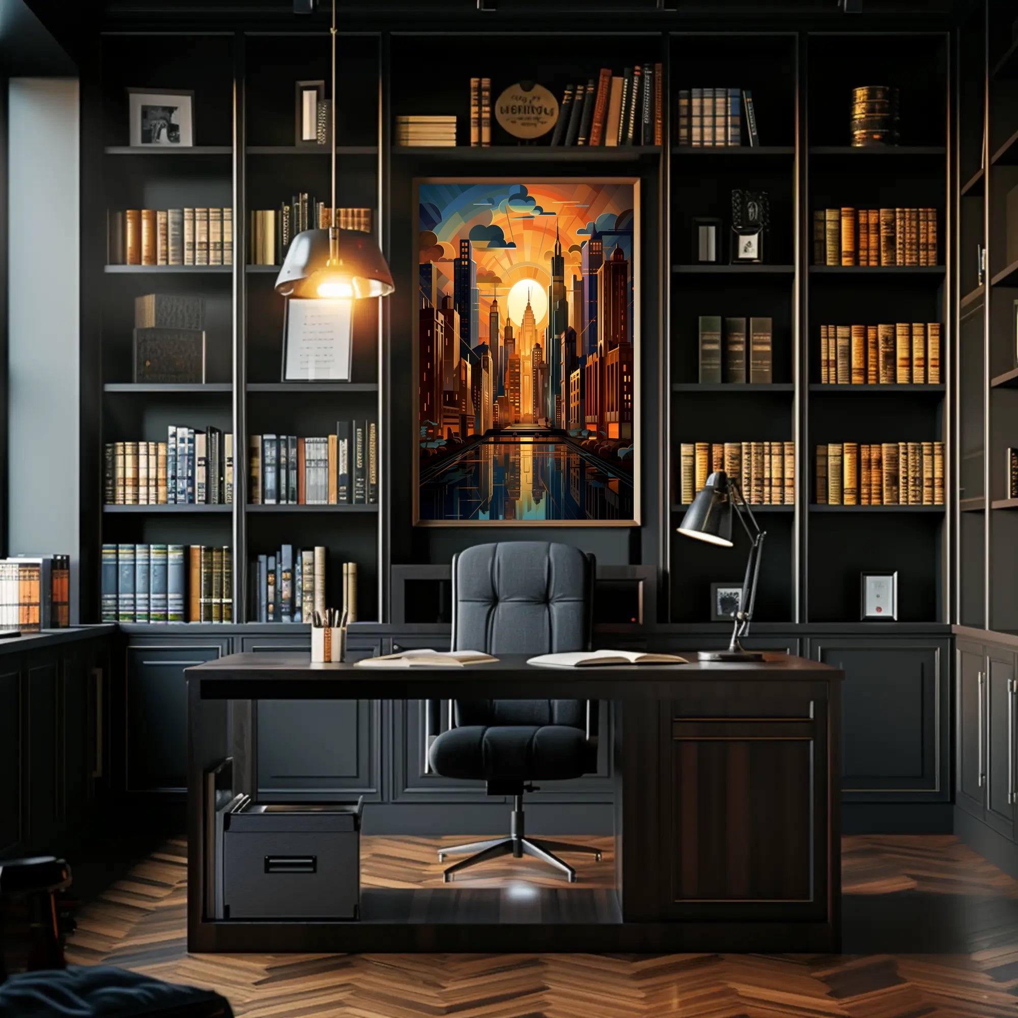 Urban Sunrise Poster PosterGoat