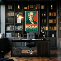 James Buchanan 15th President Patriotic Oil Painting Poster