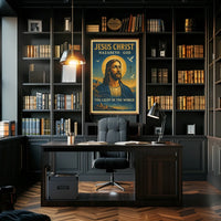 Jesus Christ Divine Light Religious Cultural or Heritage Poster