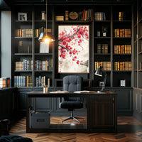 Cherry Blossoms Sumi-e Art: Cultural or Heritage Poster PosterGoat