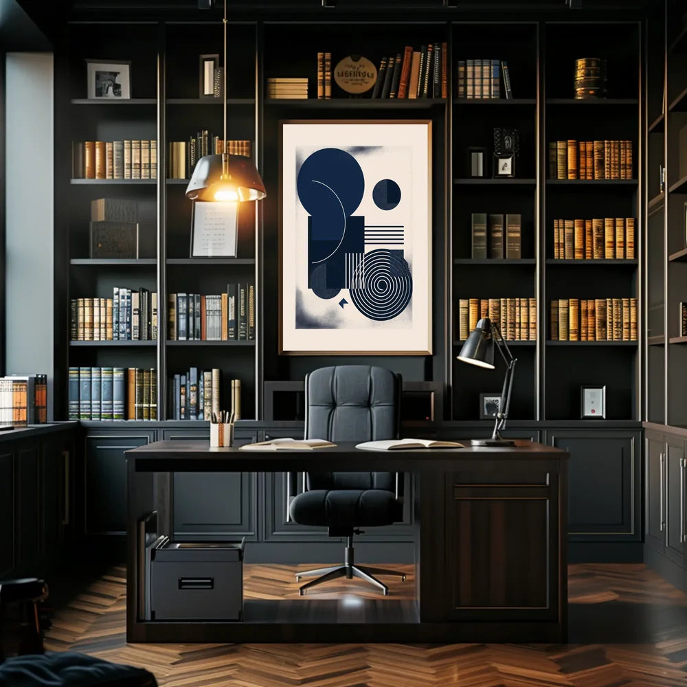 Vintage Architectural Silhouettes Art Poster