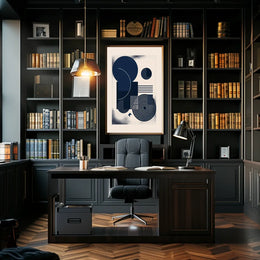 Vintage Architectural Silhouettes Art Poster