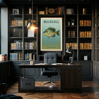 Bluegill Fish Illustration Poster