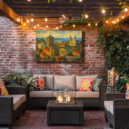 Monrovia Liberia Skyline Digital Painting Travelers Poster