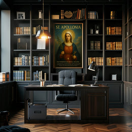 St. Apollonia Religious Veneration Art Poster - Cultural Heritage Poster PosterGoat
