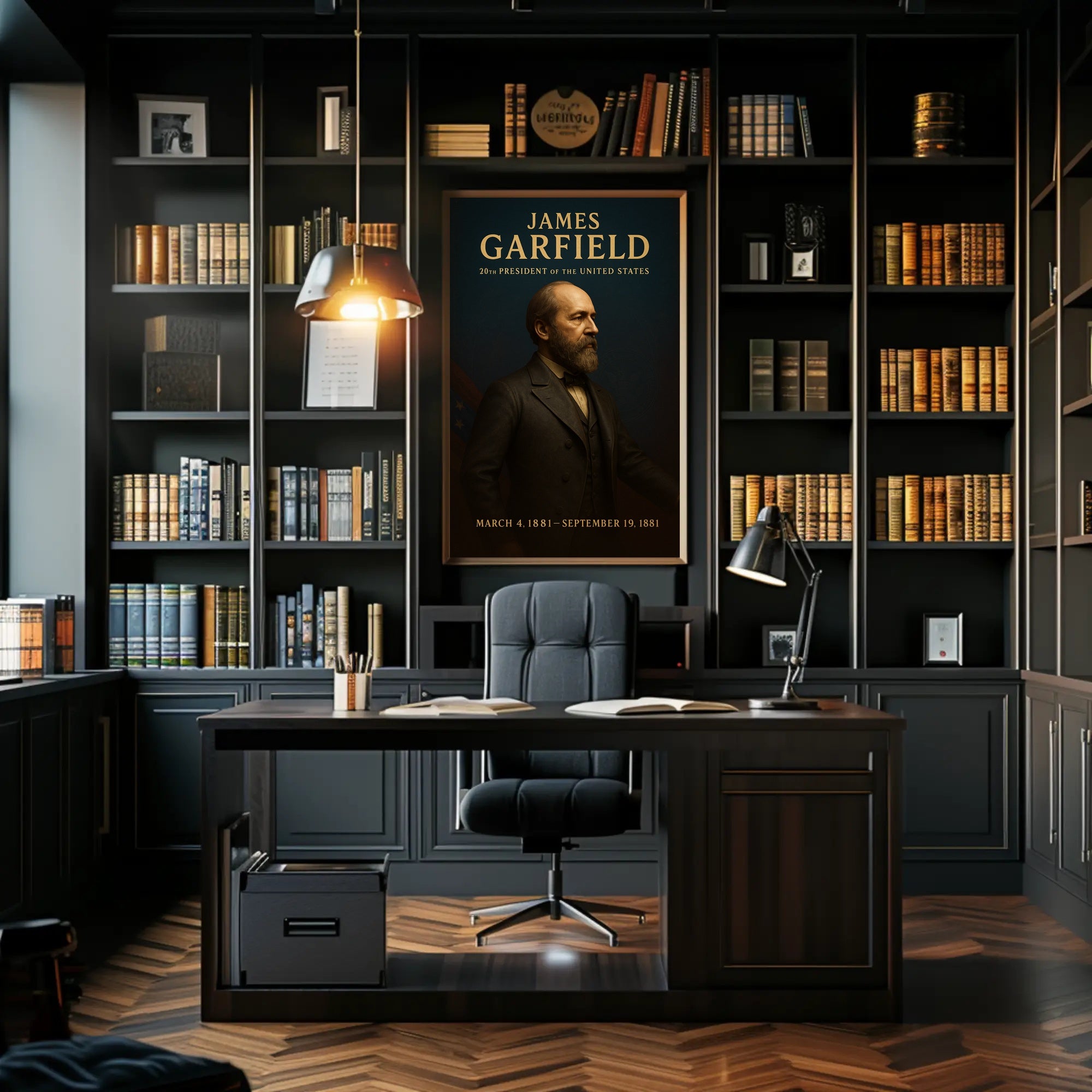 James Garfield 1881 Portrait Historical or Presidential Poster PosterGoat