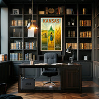 Kansas - Land of Oz and Wheat Poster