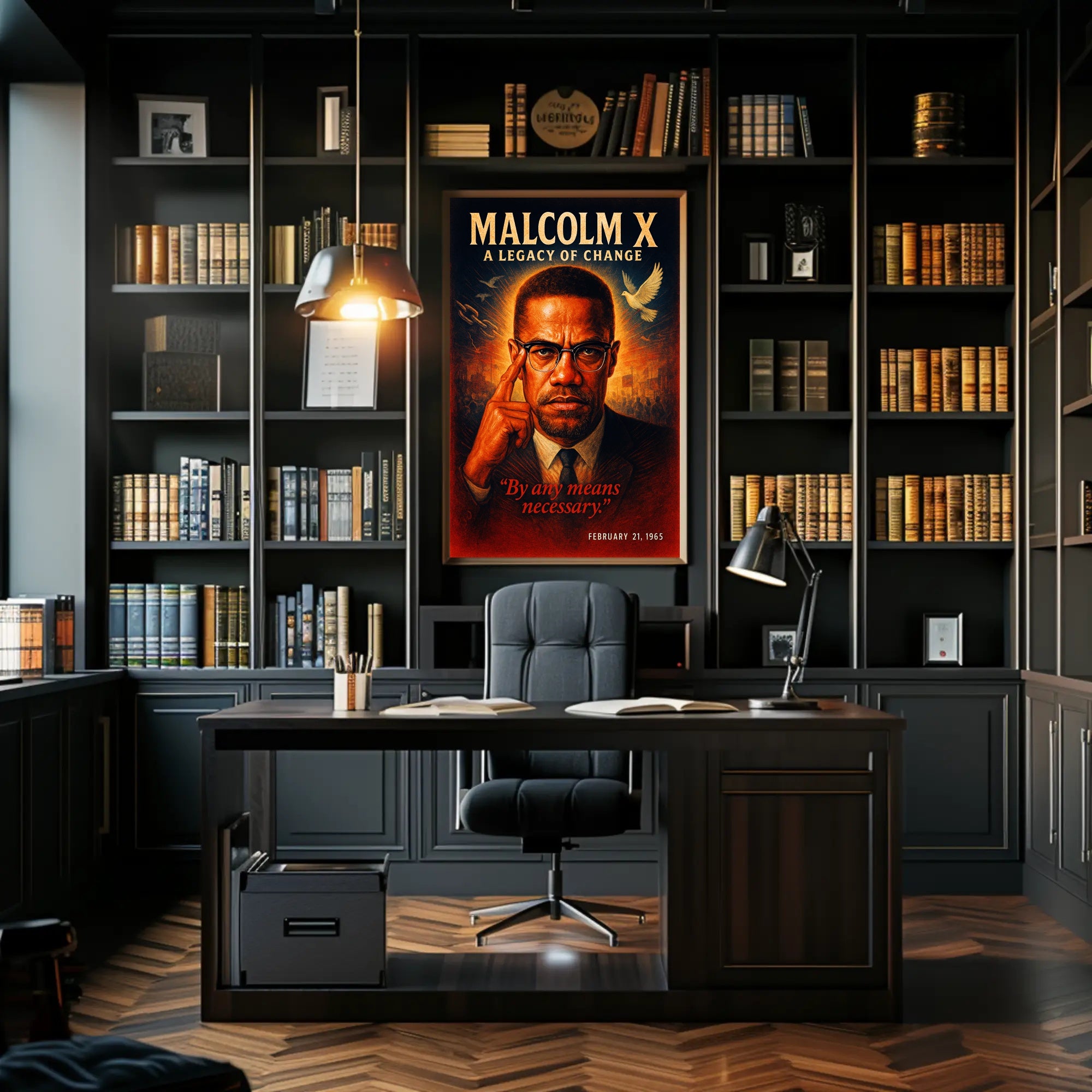 Malcolm X A Legacy of Change Poster PosterGoat