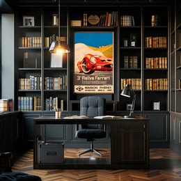 3rd Rallye Ferrari Travel Poster Art Print Decor