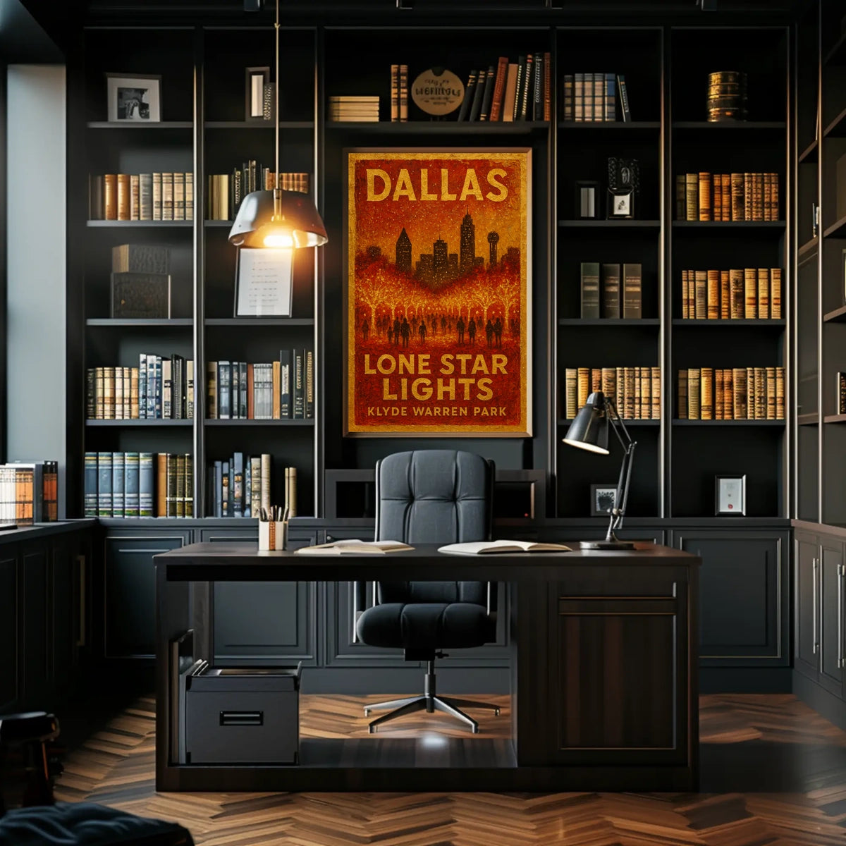 Dallas Lone Star Lights Poster