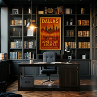 Dallas Lone Star Lights Poster