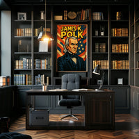 James K Polk Poster Scenic History Wall Art Print For Home