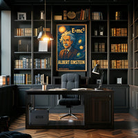 Albert Einstein Cosmic Visionary Poster