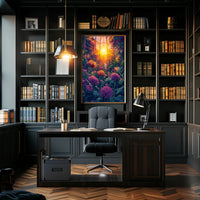 Nature's Beauty Greenhouse Scene Art Poster