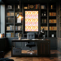 Heart Pattern: Bold and Cheerful Modern Art Poster PosterGoat