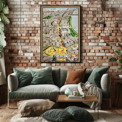 London Cityscape Travel Poster