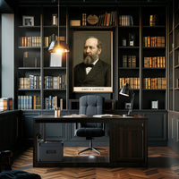 James A. Garfield Presidential Historical Poster