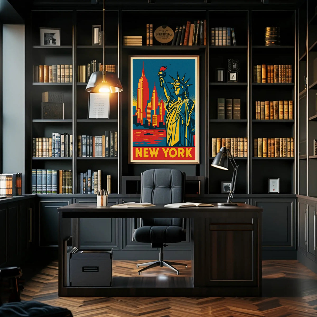 New York Iconic Landmarks Poster
