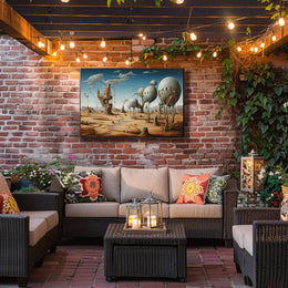 Surreal Desert Landscape: Fantasy or Mythology Poster