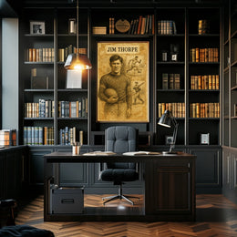 Jim Thorpe Legendary Athlete Poster