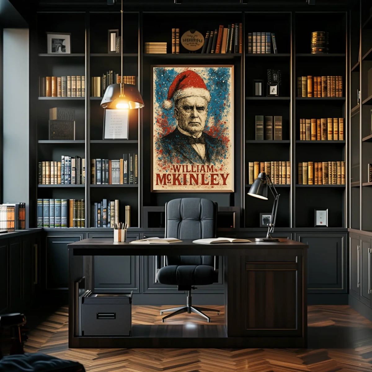 William McKinley 25th President of the United States Christmas SeriesPoster