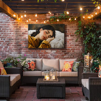 Serene Sleep: Hyper-Realistic Bedroom Art Print