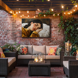 Serene Sleep: Hyper-Realistic Bedroom Art Print