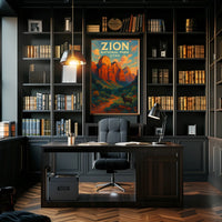 Zion National Park, Utah Sunset Poster