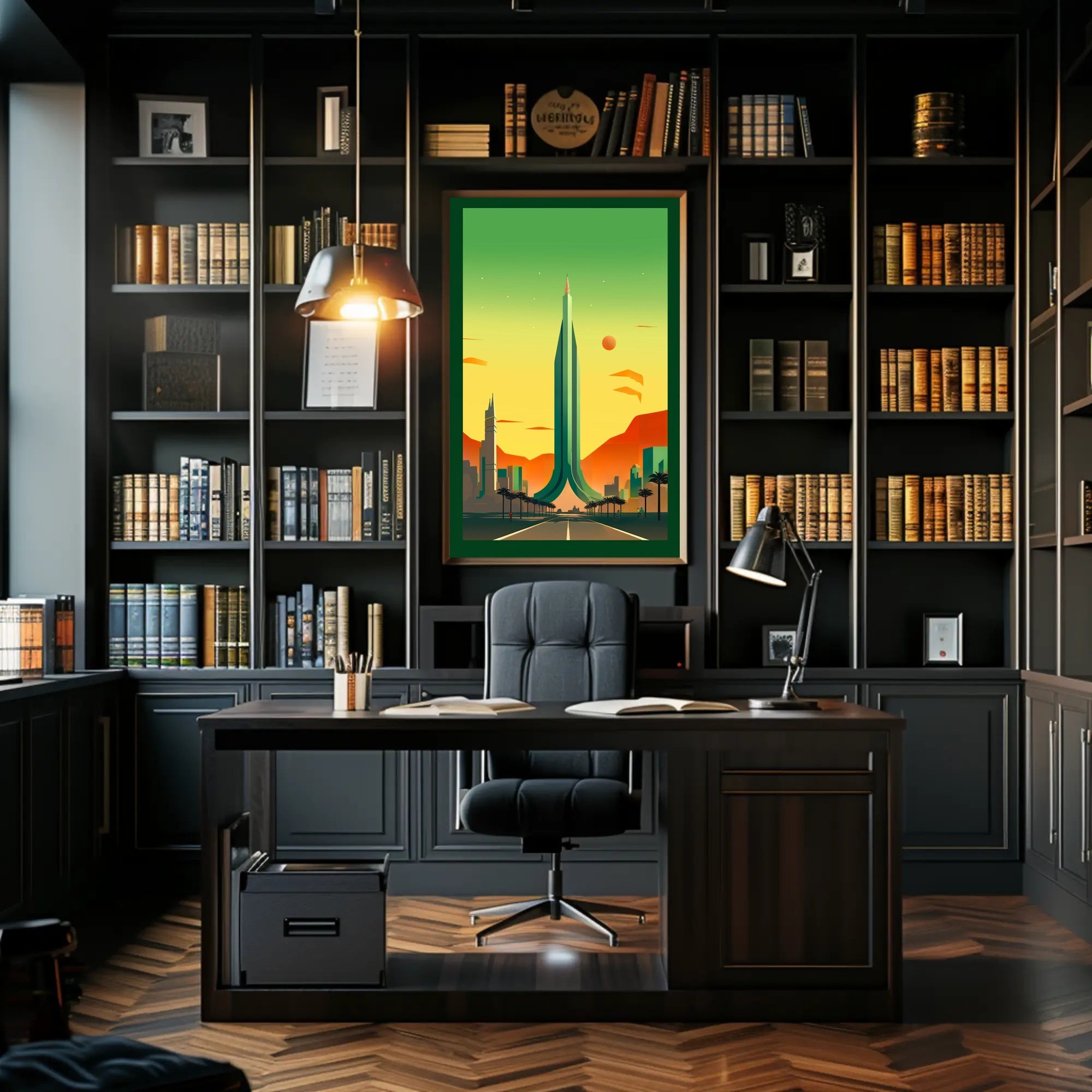 Futuristic Cityscape Poster